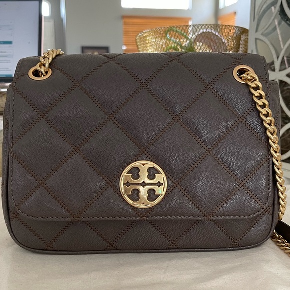 New Tory Burch willa quilted shoulder bag / crossbody medium - Picture 2 of 8